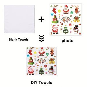 Serviettes de plage avec logo, en polyester de luxe, personnalisées, pour la vaisselle, le bain, le thé, les mains, impression personnalisée, serviettes de cuisine - Product Image 3