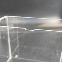 Boîte en acrylique transparente personnalisée par le fabricant, avec protection UV, avec aimants puissants