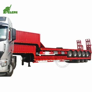 多轴120吨低卡车拖车重载低拖车Lowboy半卡车拖车