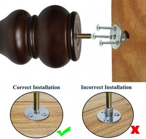 WEKIS Solid Wood Indoor/Outdoor Sofa Legs 6 Inch Turned Furniture Legs for Living Room Workshop Table Couch & Recliner - Product Image 4