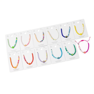 Pulsera de Cuentas de Arcilla Polimérica con Flores, Acero Inoxidable, Hecha a Mano, Juego de Joyería Colorida de 12 Piezas - Product Image 2