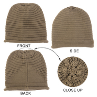 Knit Slouchy Beanie Warm Thick Chunky Cap Winter Slouchy Beanie Skull Warm Cap para mujeres y hombres