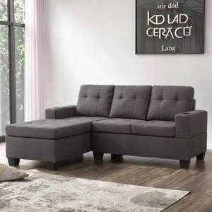 Sofá modular tapizado de lujo moderno, convertible en un sofá en forma de L de 2 plazas, con reclinable y tela cómoda, adecuado para - Product Image 1