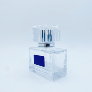 Botella de Perfume de Vidrio Transparente de 30 ml con Tapa de Plástico Transparente, Frascos de Vidrio para Dispensar Fragancias en el Cuidado Personal - Product Image 2