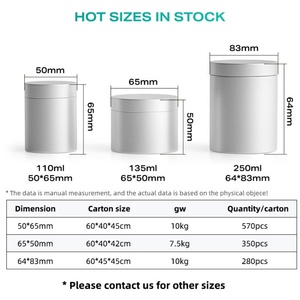 110ml 250ml Metal Packing <b>Container</b> Tin Box Can for Capsule Aluminum Packaging Jar for Fish Oil and <b>Pill</b> - Product Image 3