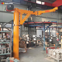 Bon prix grue de bras d'orientation de rotation de 360 ° de levage lourd industriel grue de potence 0.5 tonnes 1 tonne 2 tonnes 3 tonnes avec la conception libre de dessins
