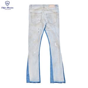 Custom <span class=keywords><strong>Good</strong></span> <span class=keywords><strong>American</strong></span> High Quality Men's Street Flare Hombres Jeans Bell Bottom - Product Image 5