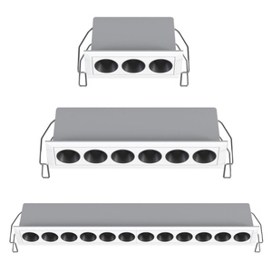 Lumière linéaire <span class=keywords><strong>LED</strong></span> IP54 8W 15W 24W <span class=keywords><strong>Spot</strong></span> linéaire <span class=keywords><strong>LED</strong></span> encastré blanc/noir/argent/<span class=keywords><strong>doré</strong></span>/déflecteur réflecteur chromé - Product Image 6
