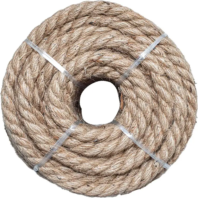 100 % natürliches Jute geflochtenes gedrehtes Seil langlebig 1 mm bis 50 mm DIY-Dekoration und recycelbares Sisal-/Jutte-Seil