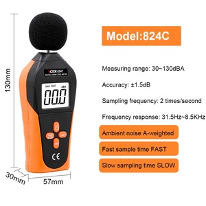 824 Victor Digital Sound Level <span class=keywords><strong>Meter</strong></span> Geluidsmeter <span class=keywords><strong>Db</strong></span> <span class=keywords><strong>Meter</strong></span> Decibel Meting 30-130DB Sound <span class=keywords><strong>Meter</strong></span> - Product Image 4
