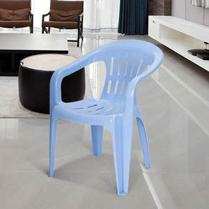 كرسي حديقة بلاستيكي عالي الجودة من البولي بروبيلين، كرسي بلاستيكي رخيص منخفض الظهر، كرسي بذراعين قابل للتكديس - Product Image 5