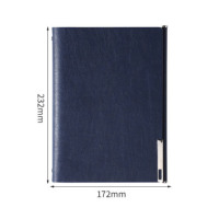 Carnet A5 à 6 anneaux à couverture rigide en cuir PU avec logo personnalisé, organisateur de planificateur d'affaires, couverture de journal intime en métal
