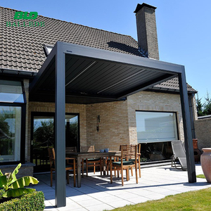 Complètement automatique en métal <span class=keywords><strong>pare</strong></span>-<span class=keywords><strong>soleil</strong></span> motorisé porche pergola toit à persiennes en aluminium - Product Image 3