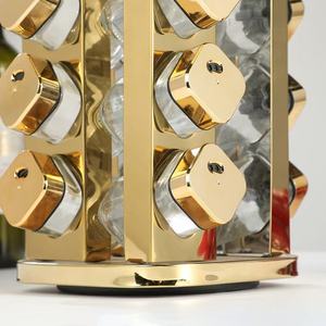 M portaspezie rotante in <span class=keywords><strong>legno</strong></span> Organizer per 12/16/20 barattoli <span class=keywords><strong>di</strong></span> <span class=keywords><strong>spezie</strong></span> in <span class=keywords><strong>legno</strong></span> portabagagli/portaspezie torre per piano <span class=keywords><strong>di</strong></span> lavoro - Product Image 4