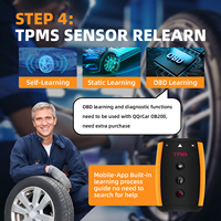 Herramienta Universal de Programación TPMS, Herramienta de Activación de Diagnóstico Programable por Teléfono, Herramienta de Reaprendizaje de Sensores Universales para Vehículos de 315/433 MHz