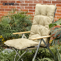 Chaise de camping inclinable réglable 4 positions pour l'extérieur Chaise inclinable pliante avec coussin