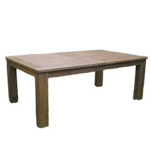 Table d'extérieur en bois rustique, design rectangulaire durable pour mobilier de patio - Product Image 1