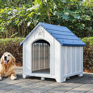 Sağlam Desenli Yağmur Geçirmez Güneş Geçirmez Çevre Dostu Yüksek Kaliteli Her Mevsim Açık Hava Plastik Köpek Kulübesi Düğmeyle Çalışan Evcil Hayvan Kafesleri - Product Image 4