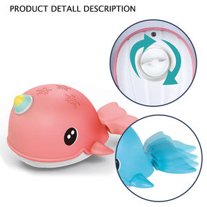 Baby Wind Up Toys fish Interaction Kids Bath hower Tub Toys Animal Whale For Child - Product Image 3
