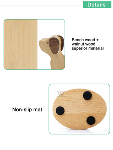 Gran oferta figurita tallada soporte de mesa portátil Universal lindo juguete Universal hecho a mano madera teléfono móvil soporte para teléfono móvil - Product Image 5
