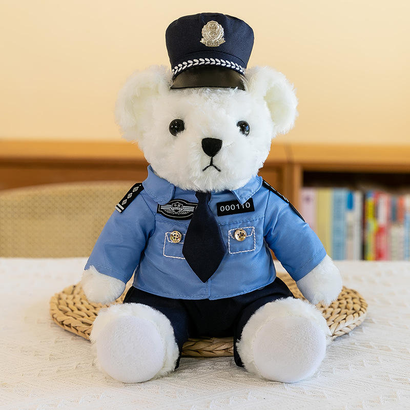 White-police bear [tie]]