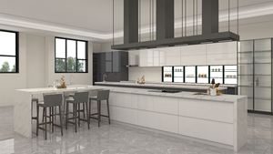 Conception d'armoires de cuisine modernes blanches avec construction en contreplaqué et MDF, espace multifonctionnel pour une maison élégante - Product Image 3