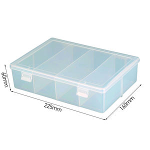 थोक कारखाने की सस्ती कीमत स्पष्ट पीपी सामग्री मछली पकड़ने के लुर स्नान भंडारण बॉक्स <span class=keywords><strong>4</strong></span> ग्रिड डिब्बे इंजेक्शन मोल्डिंग - Product Image 1