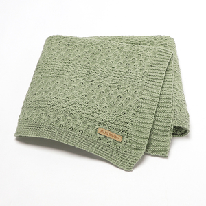 2026 Mimixiong Best Selling Knitted Baby Blanket <strong>Super</strong> Soft Cotton Swaddle Blanket for Boys &amp; Girls Unisex for <strong>Crib</strong> &amp; Swaddling - Product Image 1