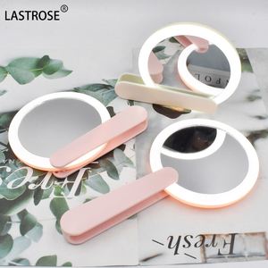 Handheld Mini Makeup <b>Mirror</b> OEMFoldable Led Hand <b>Mirror</b> Pocket Vanity <b>Mirror</b> With Led Light - Product Image 6