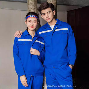 Work Clothes Spring Autumn Long Sleeve Wear-resistant Reflective Polyester Labor protection <strong>Coveralls</strong> Workshop Logistics Auto - Product Image 3