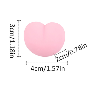 2025 Cute Little Butt Pinch Stress-Reliever TPR Toys Party Toy <b>Squishy</b> Ass Peach Mochi for Kids Aged 5 to 7 Years - Product Image 6