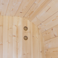 Sauna extérieur pour 2 personnes, modèle Cube Mini House combiné, personnalisable par l'exportateur, avec infrarouges Bluetooth, pour l'extérieur, 2025
