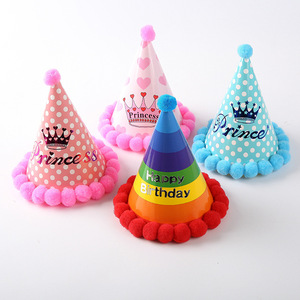 Sombreros de Cono para Cumpleaños de Niños y Adultos, Sombreros de Corona, Insertos de Papel para Pastel de <span class=keywords><strong>Feliz</strong></span> Cumpleaños, Sombreros de Fiesta con Punta, Gorra de Bola Puntiaguda - Product Image 2