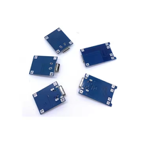 Placa de carga de batería de litio TP4056 18650, 3,6 V/3,7 V/4,2 V 1A con módulo de alimentación de protección contra sobrecarga/sobredescarga