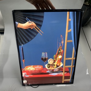 Slim Glass Board Led Photo Frame Light Box Led Restaurant Menu Poster Advertising Display