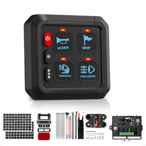 4 Key Touch <b>Control</b> Switch Panel 12V 24V <b>RGB</b> Dimmable For Rv Boat Offroad Vehicle - Product Image 4