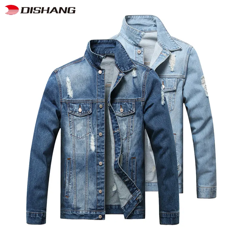 Patchwork Denim Jackets Street Wear Men's Jean Jackets Coat Thicken Warming Outerwear Fashion Men Clothing