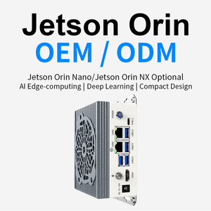 Ordinateur de contrôle industriel IA, PC embarqué sans ventilateur, Edge 20TOPS 8GB/16GB M.2 Jetson Orin Nano pour Ampere - Product Image 1