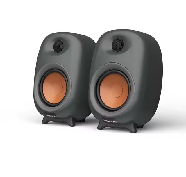 Vofull Hifi Bookshelf Speaker, with BT RCA Optical USB and RCA Input, for Home Theater System