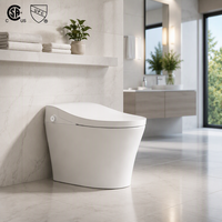 WC intelligent certifié CSA MWD, à poser au sol, avec bidet intégré, fonction lavage et séchage à l'air, options siphon P/S, WC intelligent, OEM Amérique du Nord