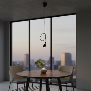 Lampada a sospensione in silicone nero (GSC 0702180) - Product Image 3