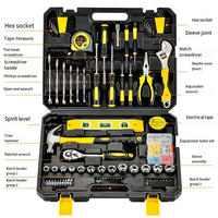 Ensemble d'outils de mécanicien de 108 pièces pour la réparation automobile, ensembles d'outils à main professionnels, kit d'outils d'entretien pour la maison, boîte à outils