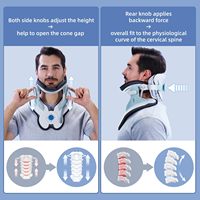 Dispositif de traction cervicale à 8 colonnes avec airbag, collier gonflable réglable pour décompression vertébrale et étirement du cou