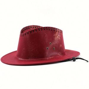 Spring Summer Autumn Solid Color Vegan Suede Cowboy Hat Beach Travelling Fedora Hat for Women Men <b>Sun</b> <b>Shade</b> - Product Image 3