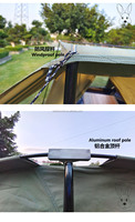 Tente en toile de luxe pour l'extérieur, 3 tailles, 4 saisons, Glamping, hiver, cabine en coton, étanche, avec fenêtre