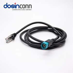 Fakra konektor kabel HSD wanita, LVDS ke 4pin 4p 2 4 6 Pin pria konektor merah muda MINI GPS Radio untuk mobil B C D H Z kode RG316 - Product Image 4