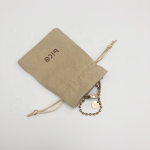 Da Lộn Túi Đồ Trang Sức Bao Bì Quà Tặng Tùy Chỉnh Nhỏ Dây Rút Đồ Trang Sức Suede Pouch - Product Image 3
