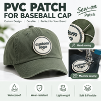Fabricant en gros de patchs en PVC souple, en silicone et en caoutchouc PVC, avec logo 2D et 3D en relief, personnalisés pour casquettes de baseball