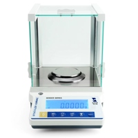 STUCCLER Balance de pesage de bijoux de haute précision 0.0001g 0.001g Balance de pesage analytique électronique de laboratoire avec pare-brise