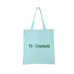 Bolsa de compras personalizable con diseño de bloques de color azul menta brillante de la serie de colores Canvas. - Product Image 1